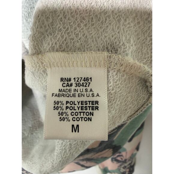 Wildfox Pullover Sweatshirt Butterfly Camo Soft Athleisure Long Sleeve NWT Med - Picture 3 of 5